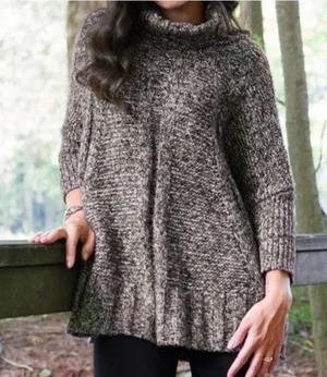 Matilda Jane Turtleneck Sweater Dolman Sleeve‎ Chunky Size XS/S Evening Stroll thumbnail 1