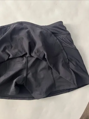 Lululemon Black Mini Tennis Skort Size 6 thumbnail 3