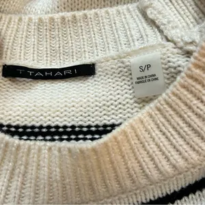 Tahari Striped Cropped Sweater thumbnail 8