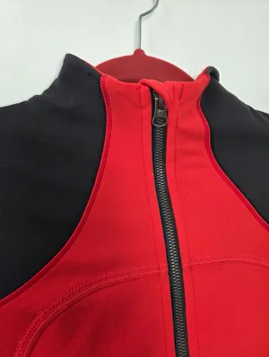 Lululemon Forme Jacket Love Red Size 6 Athletic Gym Lifting Sporty Scuba Define thumbnail 7
