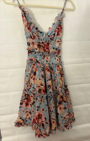 Altar'd State Ruffled Floral Dress thumbnail 3