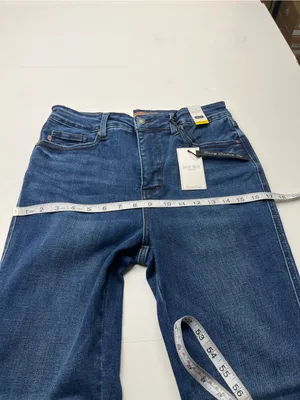 Judy Blue Boot Cut Dark Blue Denim Jean Womens Size 9 / 29 Short Inseam NEW thumbnail 10