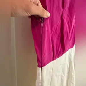 NWT Zara Magenta & White Aline Dress, Small‎ thumbnail 5