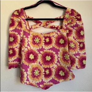 NWT Free People Give Me More Top in‎ Pop Combo thumbnail 3
