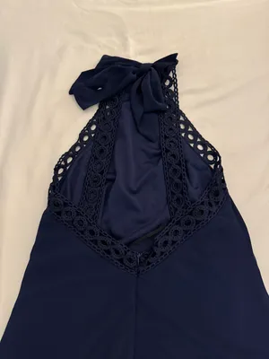 Lulus Navy Blue High Neck Women’s XS Mini Dress thumbnail 5