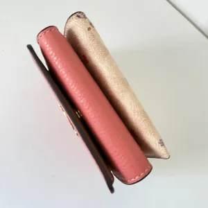 Coach Card Holder Wallet In Signature Canvas with Floral Print thumbnail 6