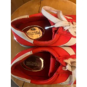 Orange/White Michael Kors Allie Model Sneakers Women'S Size Us 6.5m thumbnail 8