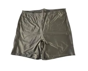 SKIMS Shine Spandex Jersey Bike Shorts 4X Gray Chalk NWT High Rise Plus thumbnail 1