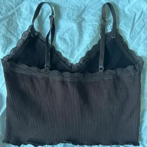 H&M Brown Lace Tank Top thumbnail 2