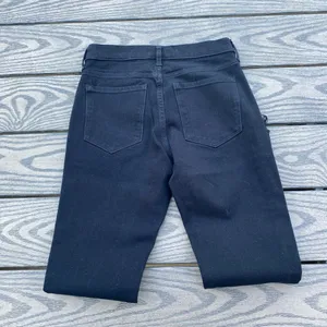 Banana Republic High Rise Black Skinny Jeans Size 25 Short Raw Hem 0 thumbnail 6
