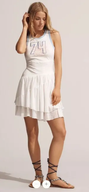 Anthropologie Daily Practice Varsity Sleeveless Midi Tank Dress thumbnail 1