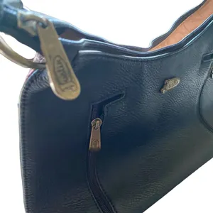 Justin Boots Western Conceal Carry Embroidered Studded Tote Bag Purse Black/Chestnut thumbnail 7