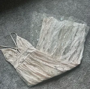 Sparkling Nude Star-Embellished Tulle Dress thumbnail 1