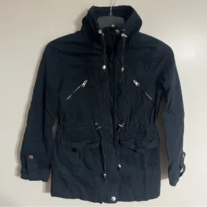 Women's Miss London Black Label Long Sleeve Winter Coat‎ Jacket Size S Pockets thumbnail 6