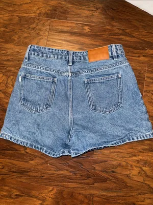 Women’s Princess Polly Tropicana High Waist light wash denim shorts thumbnail 3