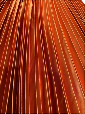 Lulus Fashionable Babe Rust Brown Satin Pleated Midi Skirt thumbnail 5