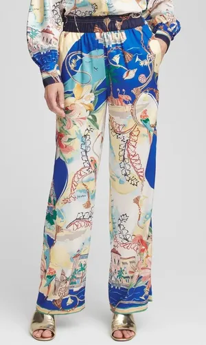 Chico's Sanibel Island Print Pants NWT size 10P thumbnail 1