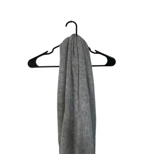 Abercrombie & Fitch Gray Wool Blend Loose Knit Scarf Women OS thumbnail 7