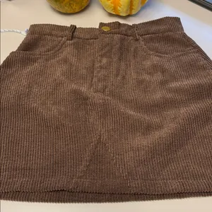Brown Corduroy Skirt From SHEIN Size Small thumbnail 5