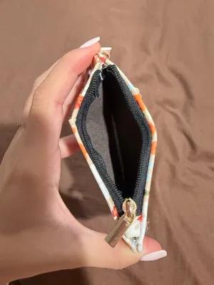 Floral Wallet / Coin Pouch Orange thumbnail 3