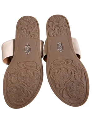 Like New Sofft Leather Essie Sandals Cream Size 9.5 thumbnail 7
