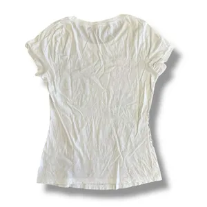 Y2K Graphic Rose Cross Tee‎ Appropriate Behavior White Distressed Glitter S/M thumbnail 5