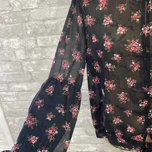 Maurices metallic floral front tie blouse thumbnail 3