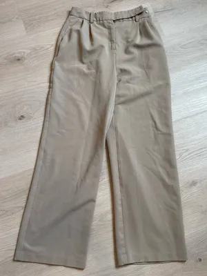 OAK + FORT Wide-Leg Pants in Taupe thumbnail 1