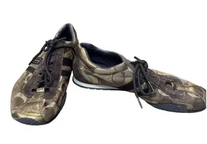 Coach Kate Womens Brown Leather & Suede Sneakers Size 7.5M SKU 9199 thumbnail 1