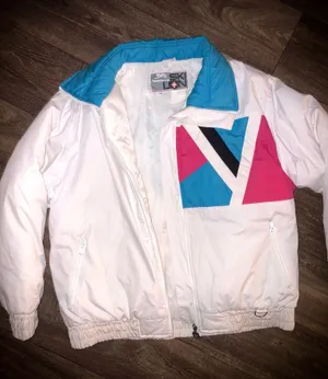 Women’s Vintage Ski Jacket Medium/Large Ski Lion White thumbnail 5