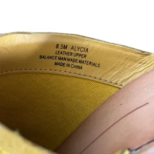Dolce Vita Alycia‎ Sandals Sz 8.5 Yellow Suede Espadrile Jute Rafia Beach Boho thumbnail 6
