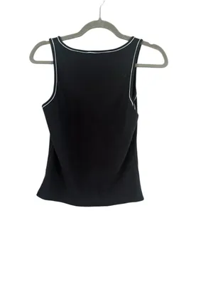 Women's Theory Scoop Neck Tank Top Size S Black White thumbnail 9