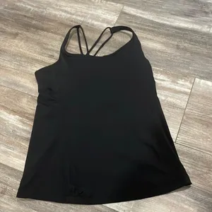 Lululemon Free to Be Black Strappy Tanktop thumbnail 3