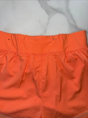 Asics Coral Orange Women's Athletic Running Shorts thumbnail 4