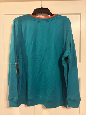 Vtg Liberty Lane fall embroidered sweatshirt XL NWT Cottage Granny Core thumbnail 3