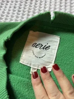 aerie chill crewneck sweatshirt thumbnail 3