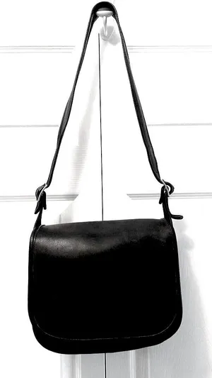 Coach Vintage Black Saddle Bag‎ legacy Y2K Classic thumbnail 1