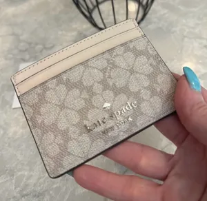 Kate Spade flower /spade card holder ID thumbnail 1