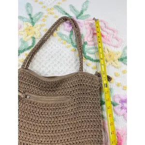 The Sak Crochet‎ Tote Bag Brown Hobo Shoulder Bag thumbnail 6