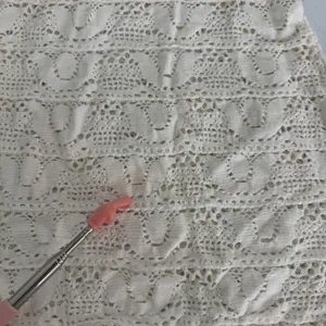 Ivory Crochet Lace Beach Cover Up Dress Cream Size Medium Summer‎ Boho thumbnail 7