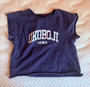 Okoboji Iowa Kids Navy Graphic Tee thumbnail 1