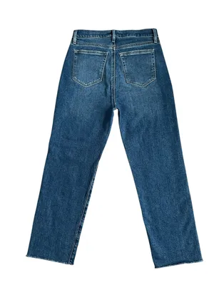 Loft Fresh Cut High Rise Straight Leg Ankle Jeans Women’s Size 28/6 Petite thumbnail 5