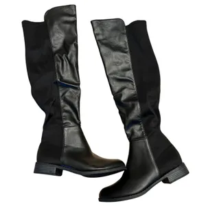 Catherine Catherine Malandrino Faux Leather Knee High Tall Boots Size 9 NWOT thumbnail 1