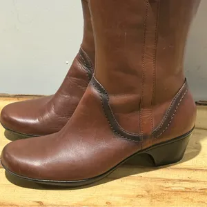 Clarks Leather Ingalls‎ Vicky Calf Boots Size 9 thumbnail 4