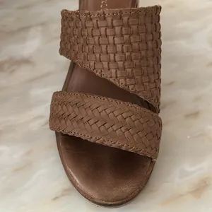 Diba True‎ Can’t Wait Sandal Women’s Size 8 Shoe Woven Brown Tan Leather thumbnail 7