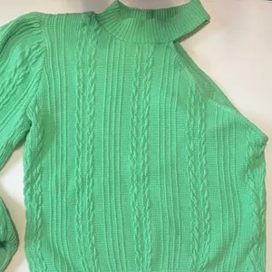 Zara Mint Green Cable Knit Turtleneck Sweater thumbnail 4