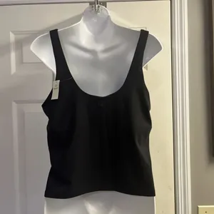 Offline Aerie Black V-neck Sports Bra Built-in Shelf Scooped Back Bra XL thumbnail 5