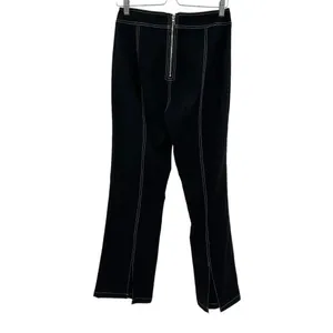 Tiger‎ Mist Black Stitch Seam Flared Zip Back Pants Size Medium thumbnail 5