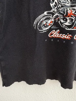 Brandy Melville J.Galt Super Moto Graphic Baby Tee Black Cropped Top One Size thumbnail 5