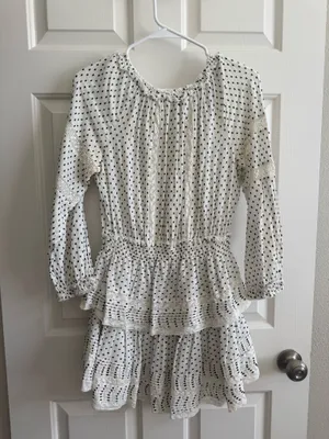 Love Shack Fancy Dress Ruffle White thumbnail 5